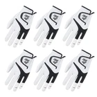 Men Golf Gloves Left Hand Right 6 Pack PU Leather Grip Soft Fit XL M L Large M