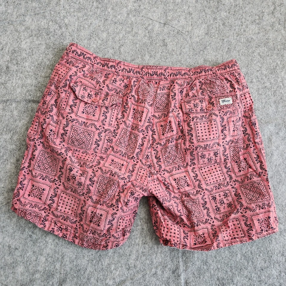 Мужские гавайские двусторонние шорты Reyn Spooner 36 цвет красный серый Tribal Beach для путешествий гольфа - Изображение 3 из 4