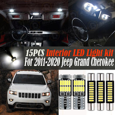 White Led Interior Lights Plate Dome Map Bulb For 2011- 2020 Jeep Grand Cherokee White Led Interior Lights Plate Dome Map Bulb For 2011- 2020 Jeep Grand Cherokee