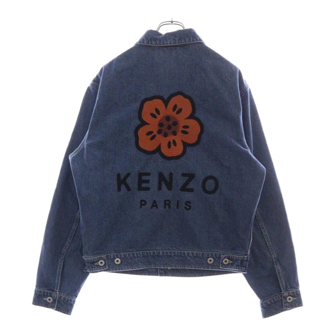 Giacca denim KENZO Boke ricamo floreale camionista KAIHARA indaco usata a81dd0eb36
