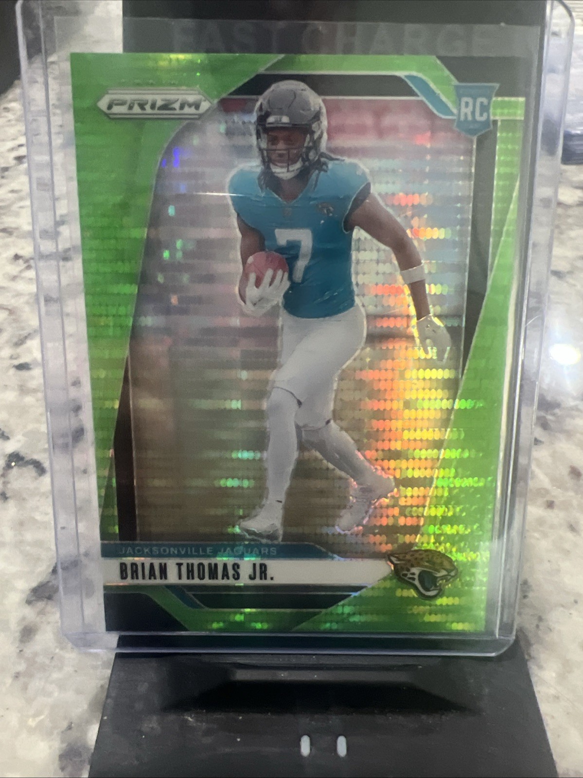 2024 Panini Prizm Prizmatic Brian Thomas Jr. #19 Green Prizm (RC)