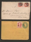 USA nr 183 on 2 letters 1883