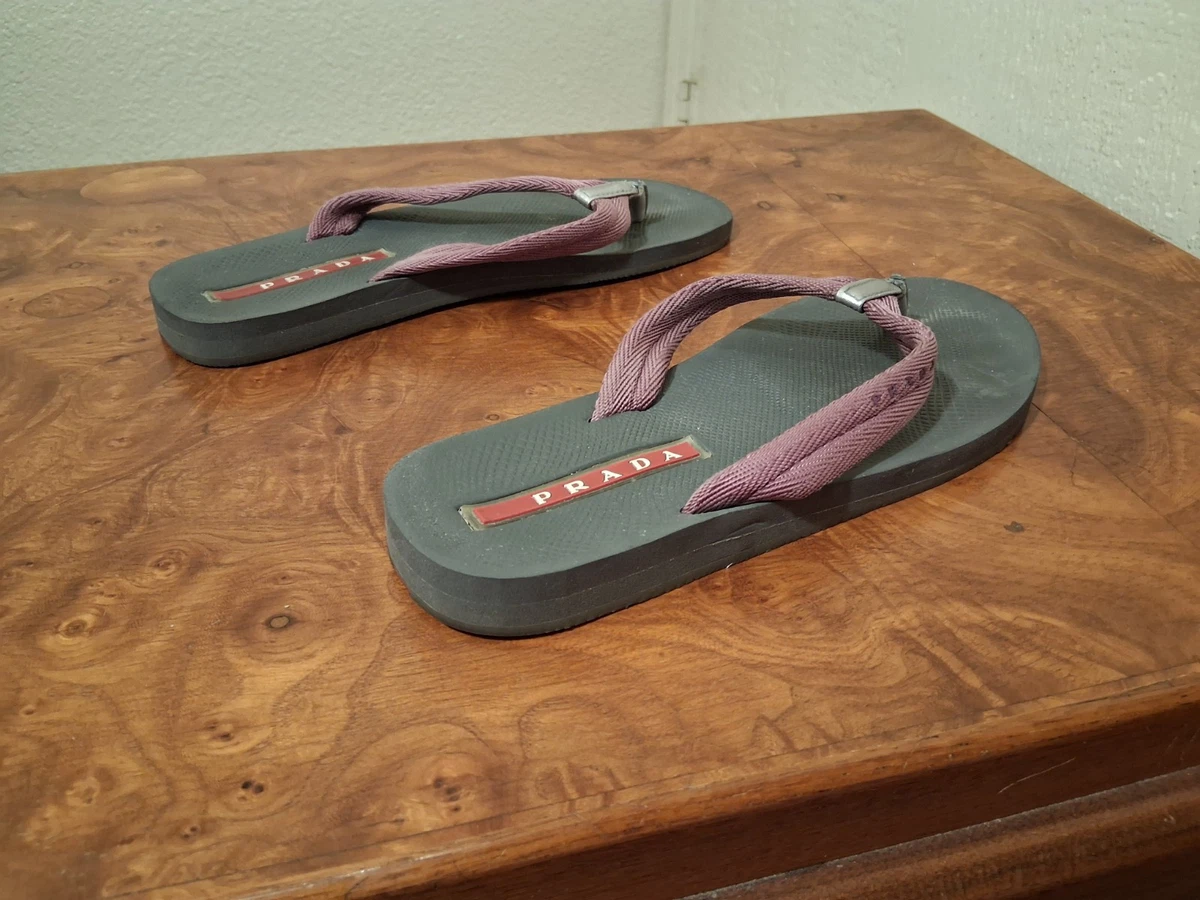 PRADA Flip Flop Low (1-1.9 in) Heel Height Sandals for Women for