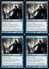 4x MTG 2013 WAY OF THE THIEF - ENCHANTMENT AURA - MAGIC CARD x4 copies