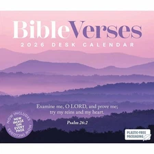 Carousel Worldwide, Bible Verses 2026 Easel Desk Calendar