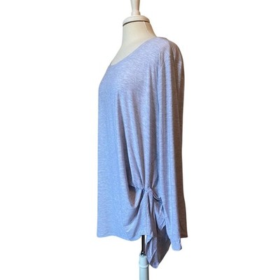 Roaman's NWOT Coastal Cottagecore Long Sleeve Twist Knot Lightweight Tunic 2X