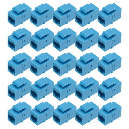 25 Pack RJ45 Ethernet Coupler, Cat6 Coupler for Cat6/Cat5e/Cat5,Blue