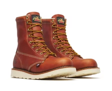 Thorogood 814-4364 American Heritage 8” Plain Toe Work Boots, Tobacco Oil-Tanned