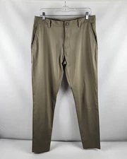 Rhone Pants Mens 33x31 Tan Commuter Pant Skinny 100541