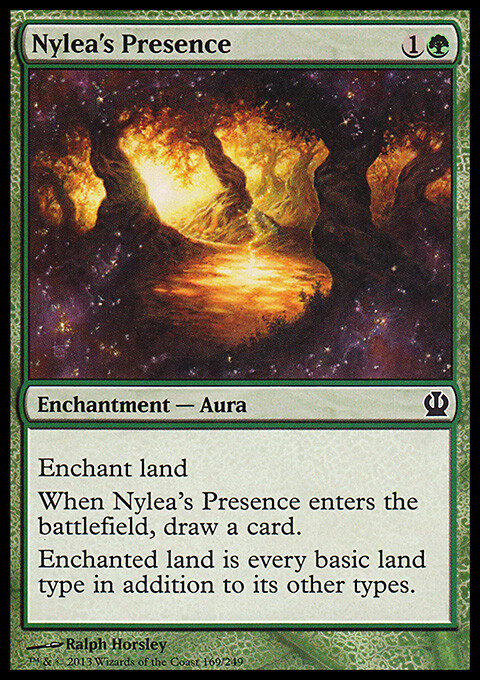 MTG Magic the Gathering Nylea's Presence (169/260) Theros LP