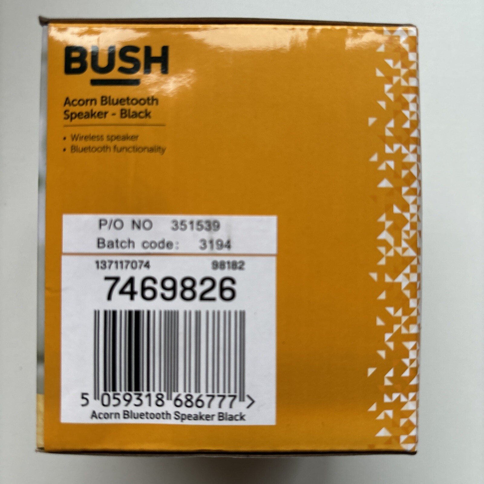 Bush Acorn Bluetooth Wireless Travel Speaker - Black Mini  