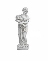 Blumenfrau Griechische Gartenfigur Mit Blumen Steinfigur Frauenfigur Antike