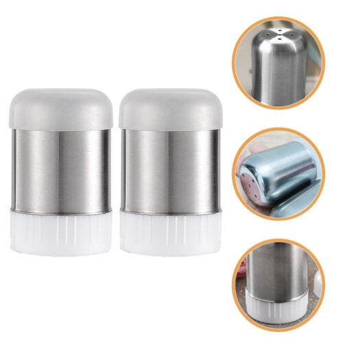 2 Pcs Stainless Steel Seasoning Household Pepper