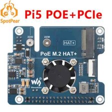 PCIe to M.2 NVMe SSD Board HAT 2242/2230 Power over Ethernet For Raspberry Pi 5
