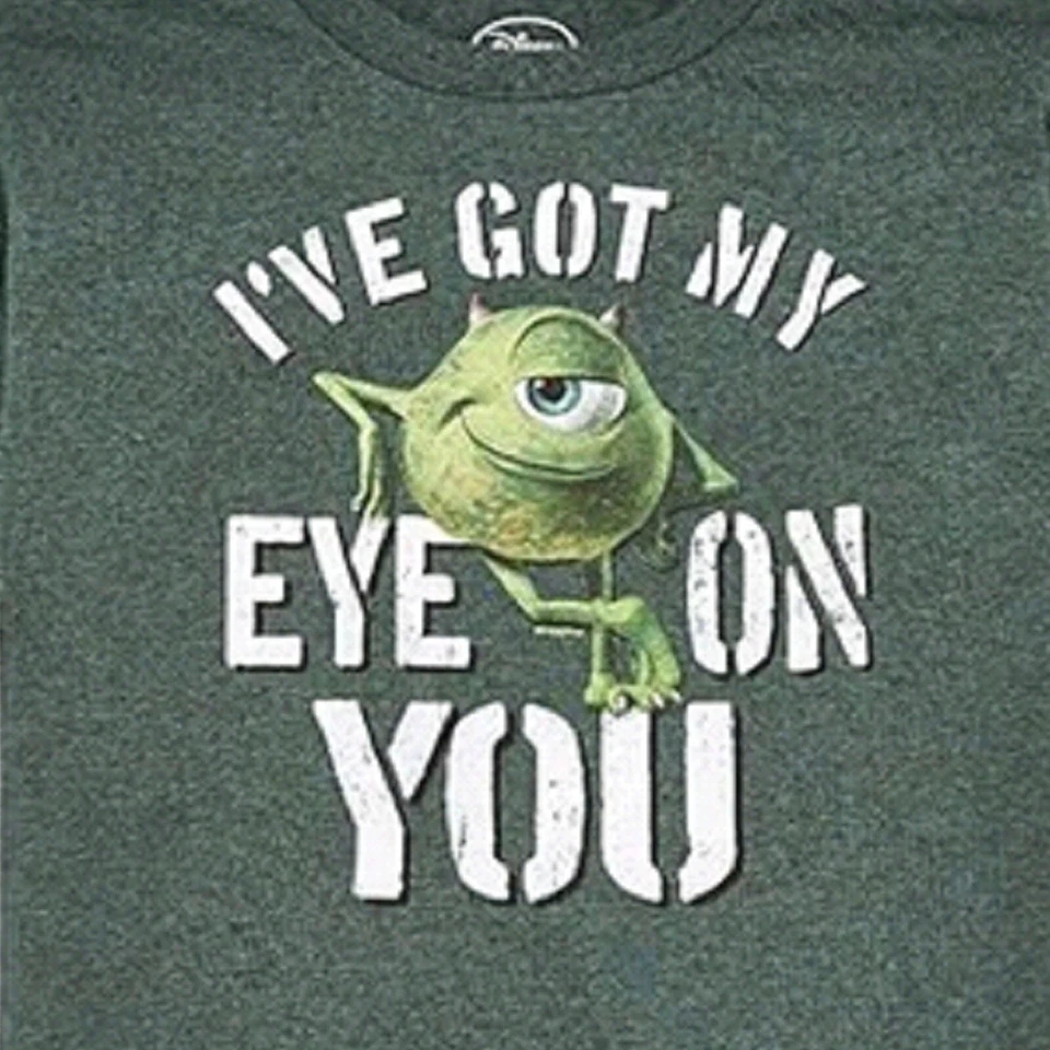 Монстры университета большой мальчиков зеленая футболка и многоразовая сумка с короткими ручками комплект - новый с Ярлыками - Изображение 3 из 4