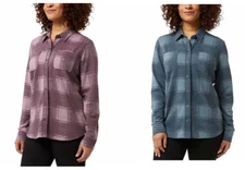 32 Degrees Ladies' Cozy Knit Button-Up Shirt