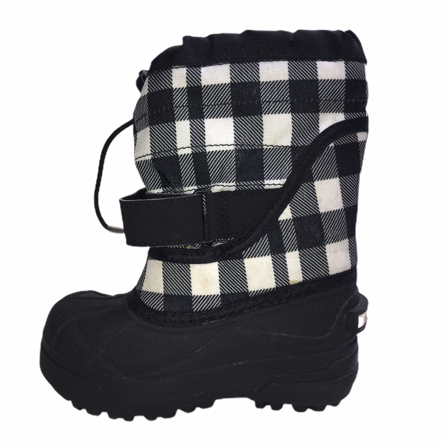 Columbia Black Checkered Snow Boots Girl's 10 | eBay