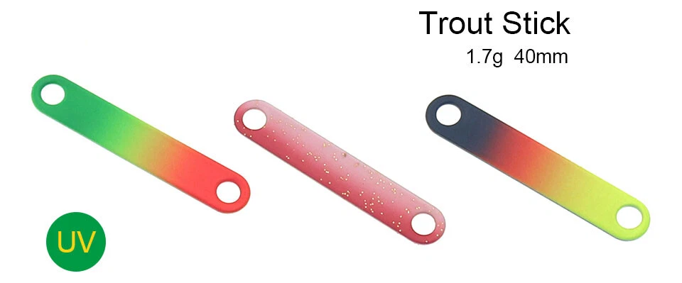 Forellen Spoon Trout Stick Spinner Blinker Kunstköder 1,7 Gr. 40mm UL Angeln - Bild 2 von 4