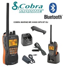 VHF COBRA MARINE PORTATILE 6W MR HH600 GPS BT EU BLUETOOTH GALLEGGIANTE NAUTICO