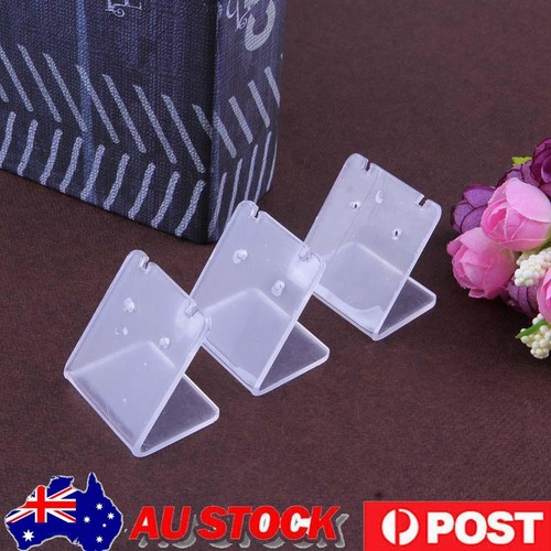 10pcs Clear Acrylic Earring Jewelry Display Rack Stand Holder+Protect ...