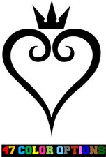 Vinyl Decal Truck Car Sticker Laptop - Kingdom Hearts Heart Logo