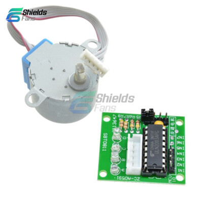 5V Stepper Motor 28BYJ-48 With Drive Test Module Board ULN2003 5 Line 4 Phase