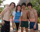 JOE NICK JONAS BROTHERS SHIRTLESS BEEFCAKE photo w FAN (117)