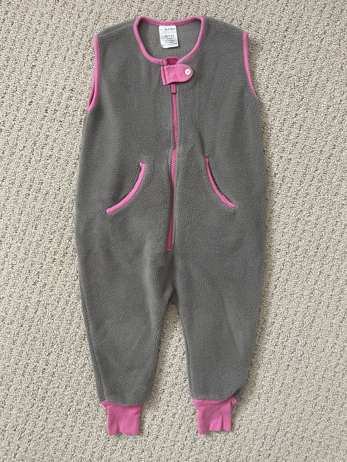 EUC Baby Deedee Toddler Polar Fleece Sleep Kicker, 18 Months 2T
