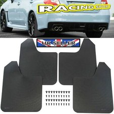 UK Wide Body Rally Style Car Mudflaps Splash Guard Kit Universal For Lancer Evo