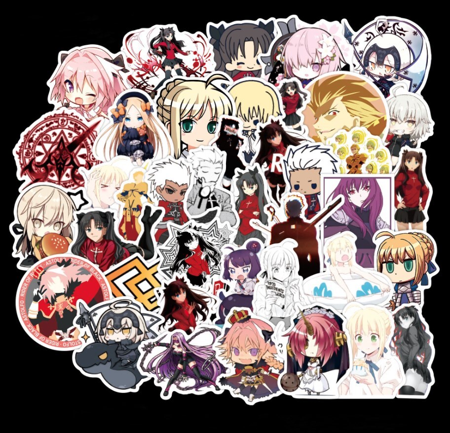 Mix 10/50 PCs Fate / Stay Night FGO Luggage Laptop Car Stickers - No ...