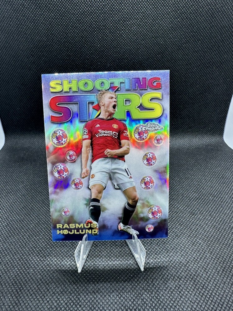 2023-24 Topps Chrome UEFA Rasmus Hojlund Shooting Stars Parallel #98-10