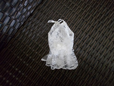 Handschuhe fingerlos kurz Spitze Hochzeit Party Abschlussball weiß SALE