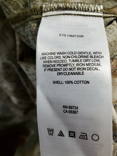 Columbia Camouflage Hunting Shirt PHG Performance Gear Men’s Large Button Down - Picture 5 of 7