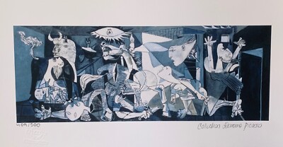 Pablo Picasso GUERNICA Estate Signed & Numbered Giclee Art 17'' x 11''