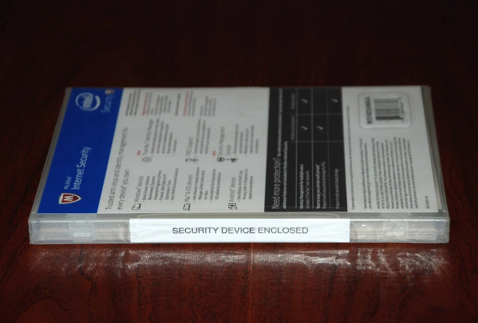 McAfee Internet Security  2016  for Windows, Mac & iOS,  Android Devices SEALED - Image 4 of 4