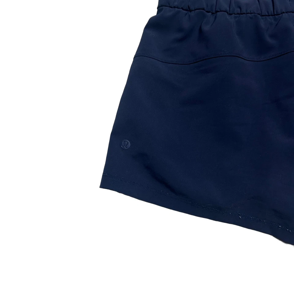 Pantalones Cortos Lululemon Licencia para Entrenar Mujer 4 Azul Marino 3" Cordón Exterior Foto 3 de 4