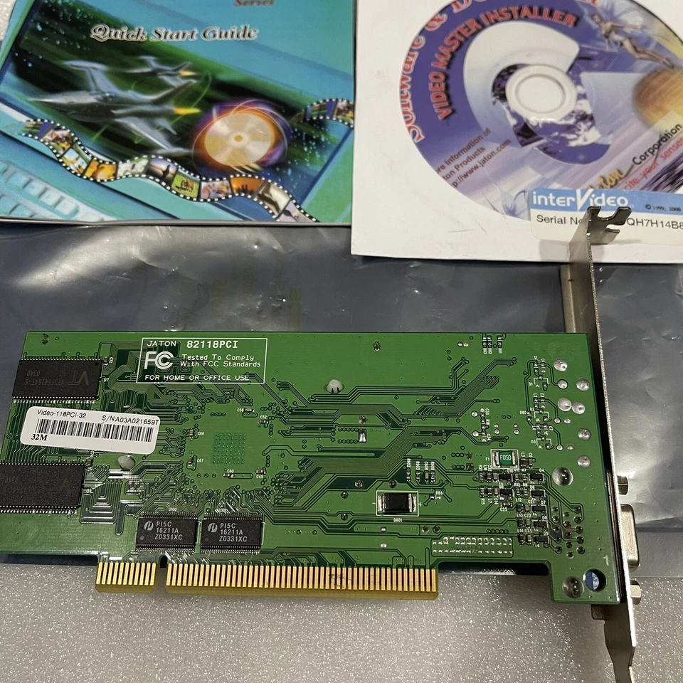 JATON VIDEO-118PCI-32 Nvidia Geforce MX400 32MB PCI Video Card VIDEO118PCI32DDR - Image 2 of 3