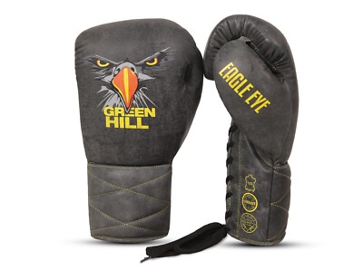 Green Hill Eagle Eye Boxing Gloves Leather Kickboxing Training Sparring MMA