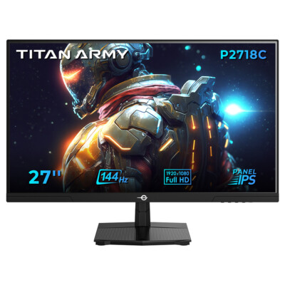 TITAN P2718C 27-Zoll Gaming Monitor 1920x1080,144Hz,16:9 Monitore Adaptive Sync