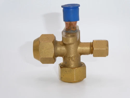 PRO-Fit/Rectorseal 87043 Liquid Line Service Valve 3/8"  Brass/Copper