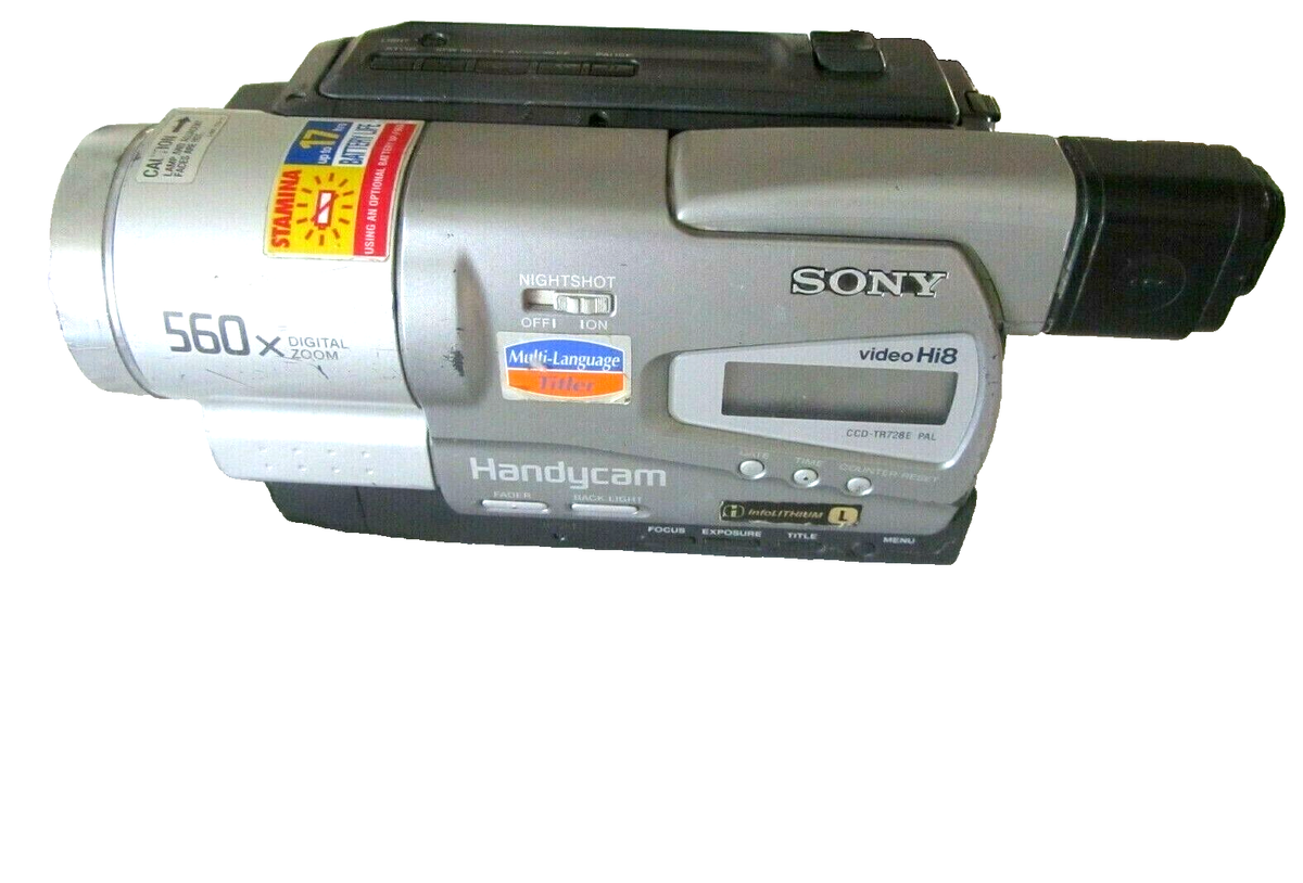 SONY CCD-TR728E PAL Video Hi8 Handycam 560X Digital Zoom Camcorder