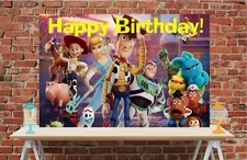 3x6 Toy Story vinyl Birthday Banner