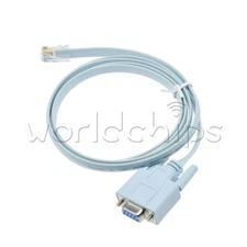 RJ45 to Rs232 DB9 Cable Converter Ethernet Adapter For Router Networks 9 Pin