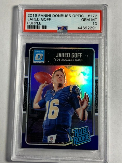 2016 Panini Donruss Optic Jared Goff 172 Rated Rookie Card RC PSA Gem 