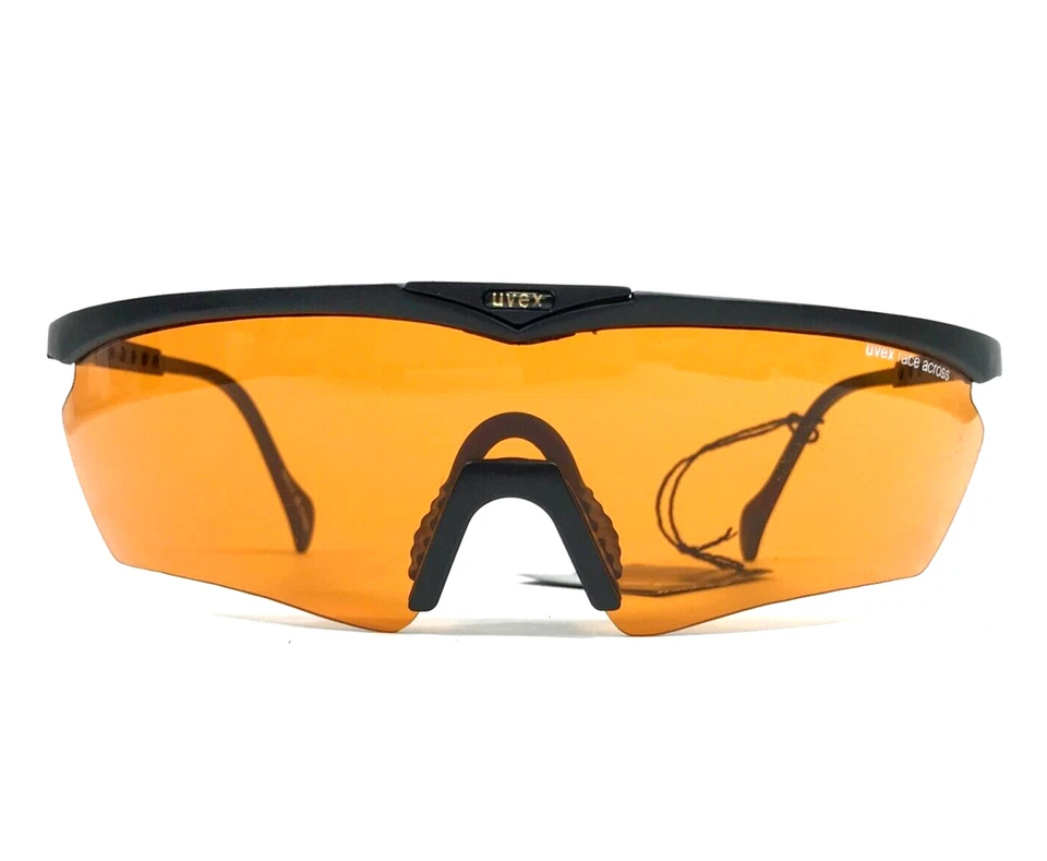 Gafas de sol Uvex vintage Race Across mate negro marco envolvente lente protectora naranja Foto 2 de 4