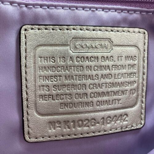 COACH 16422 Colette Metallic Gold Leather Shoulder Bag Hobo Style Elegant Design - Picture 11 of 14