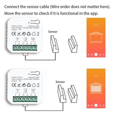 Smart Garage Door Opener Kit For APP WiFi Remote Controller Voic SET