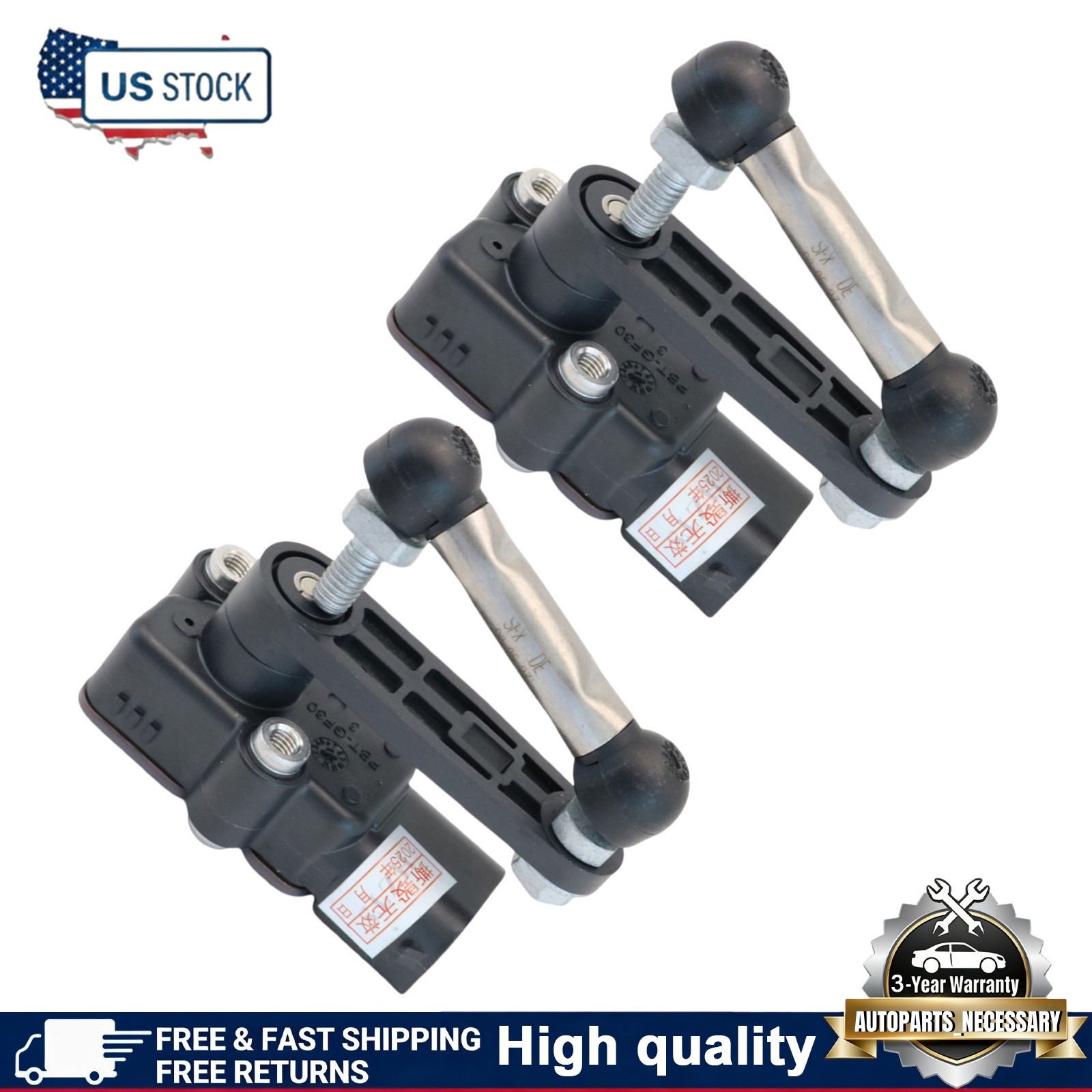 Fit For Maserati Levante 3.0L V6 Rear Left&Right Vehicle Height Sensor 670037527