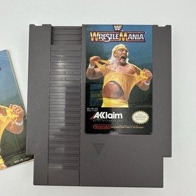 WWF WrestleMania NES 1989 Hulk Hogan Wrestling gioco acclamato manuale non testato