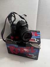 Canon Rebel EOS T1i DSLR Camera with 18-55mm EFS With Box And Manuals Turns On